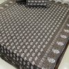 Daabu Print Double Standard Size Bedsheet with 2 Zipped Pillow Cover(90 inches by 108 inches) - Image 2