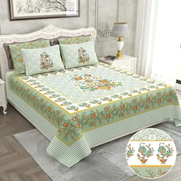 Jumbo size bedsheets with 2 pillow covers(120 × 120 RAIDER) - Image 2