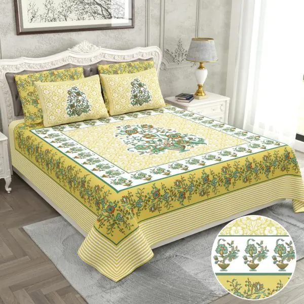 Jumbo size bedsheets with 2 pillow covers(120 × 120 RAIDER) - Image 3